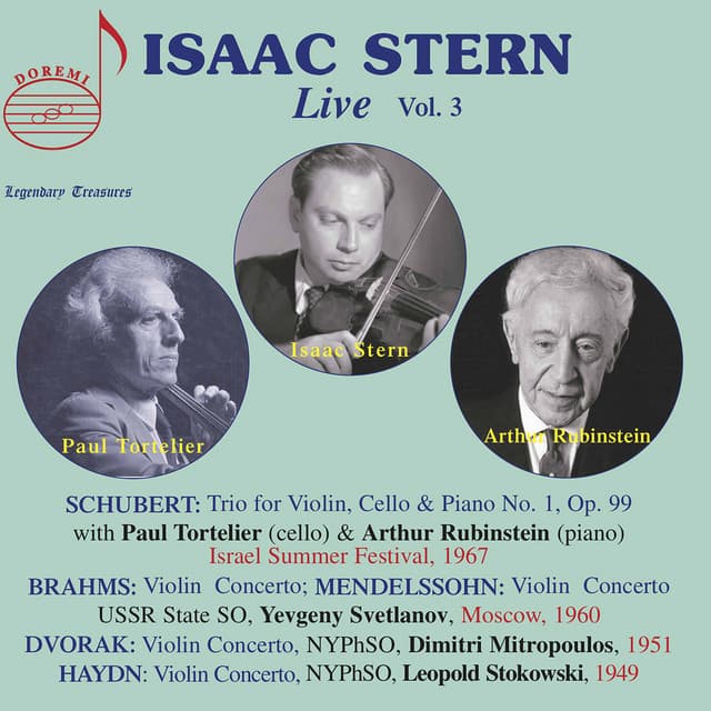 Isaac Stern Live, Vol. 3 - Isaac Stern
