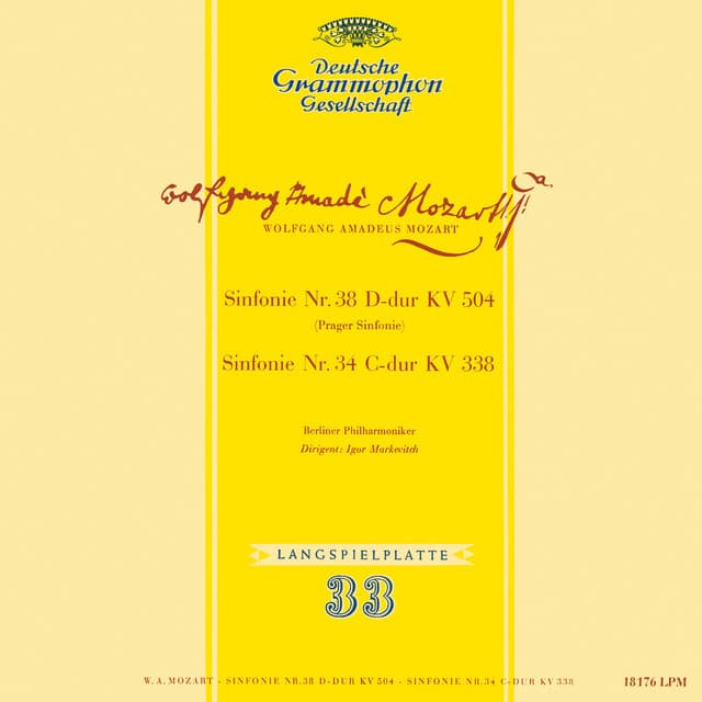 Mozart: Symphony No. 34, K. 338; Symphony No. 38, K. 504 'Prague'; Symphony No. 35, K. 385 'Haffner'; Gluck: Sinfonia in G Major - Berliner Philharmoniker