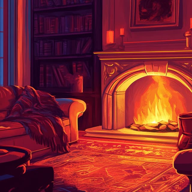 Cosy Lofi Fireplace - LoFi Jazz