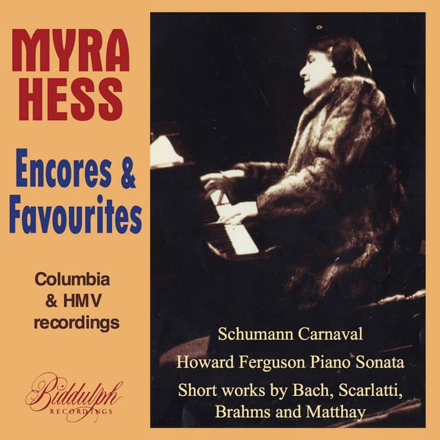 Schumann, Bach & Others: Piano Works - Myra Hess
