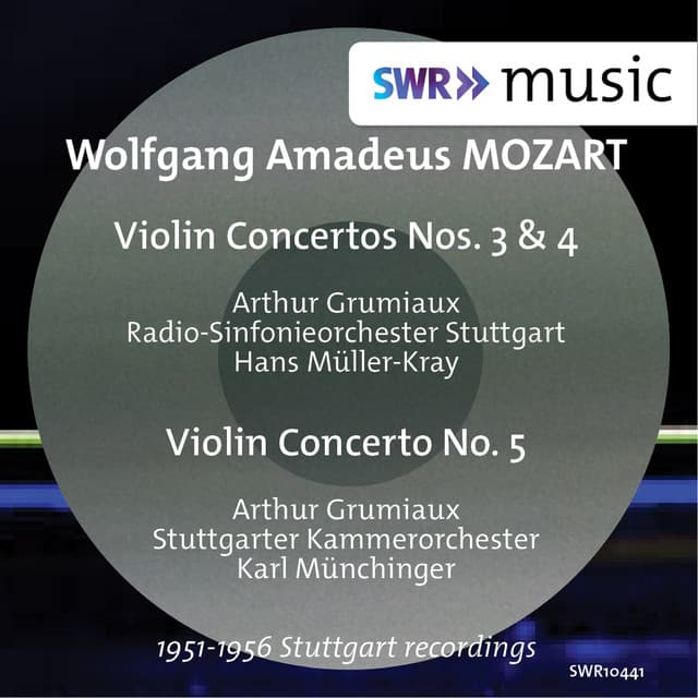 Mozart: Violin Concertos Nos. 3, 4 & 5 - Wolfgang Amadeus Mozart