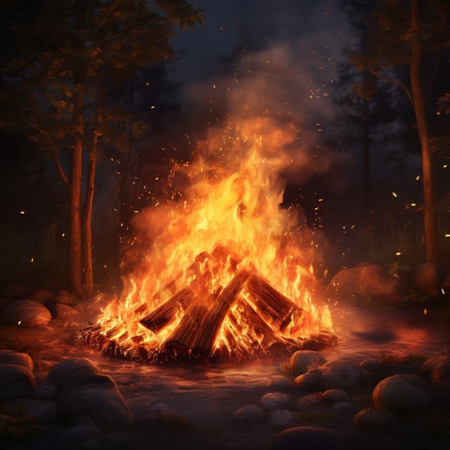 Relaxation Hearth: Fire Meditation for Unwinding - West Coast Soundscape