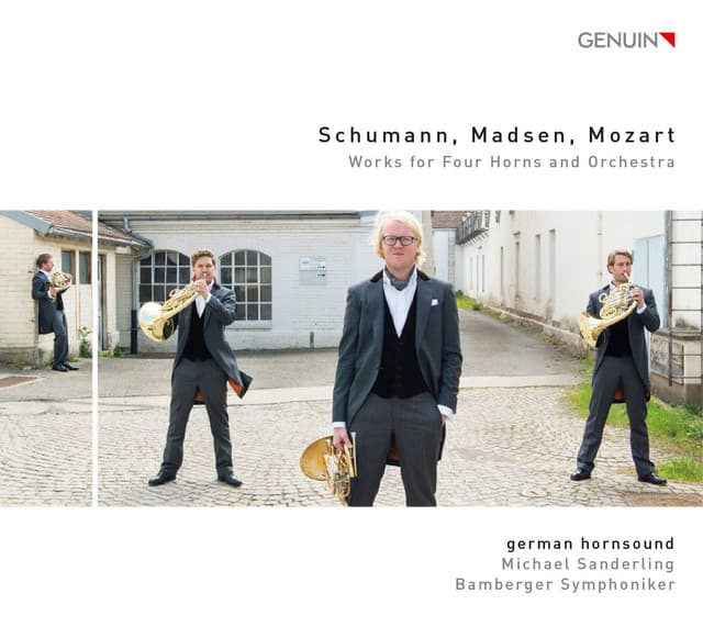 Schumann, Madsen & L. Mozart: Works for 4 Horns & Orchestra - german hornsound