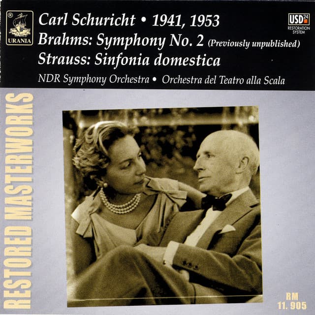 Brahms: Symphony No. 2 - Strauss: Sinfonia Domestica - Carl Schuricht