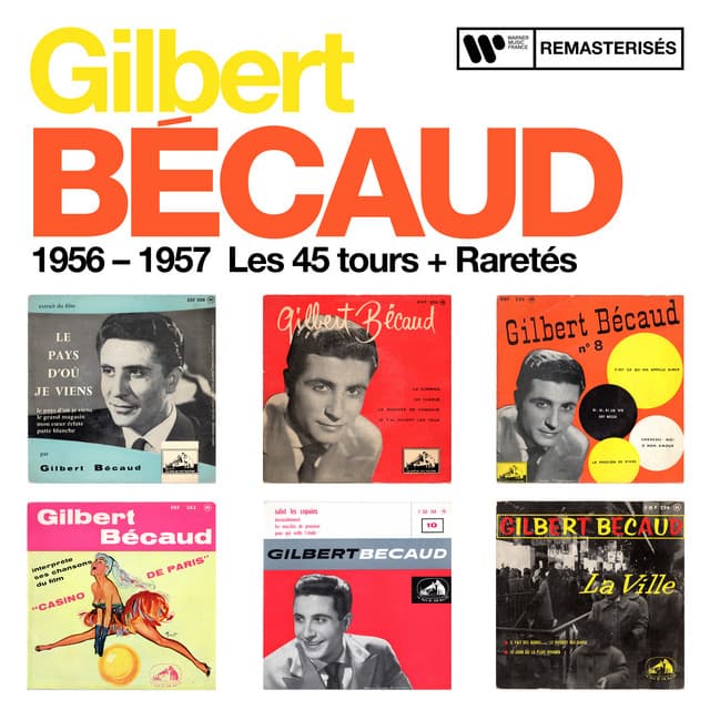 1956 - 1957 : Les 45 tours + Raretés - Gilbert Bécaud