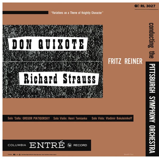 Strauss: Don Quixote, Op. 35 & Saint-Saëns: Cello Concerto No. 1 in A Minor, Op. 33 - Richard Strauss