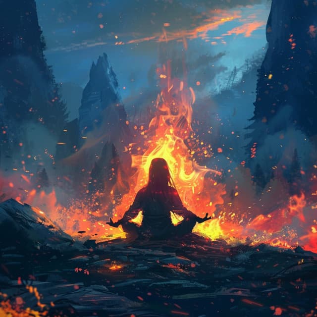 Sueño Profundo De Fuego: Suaves Olas De Brasas - Ojo insomne