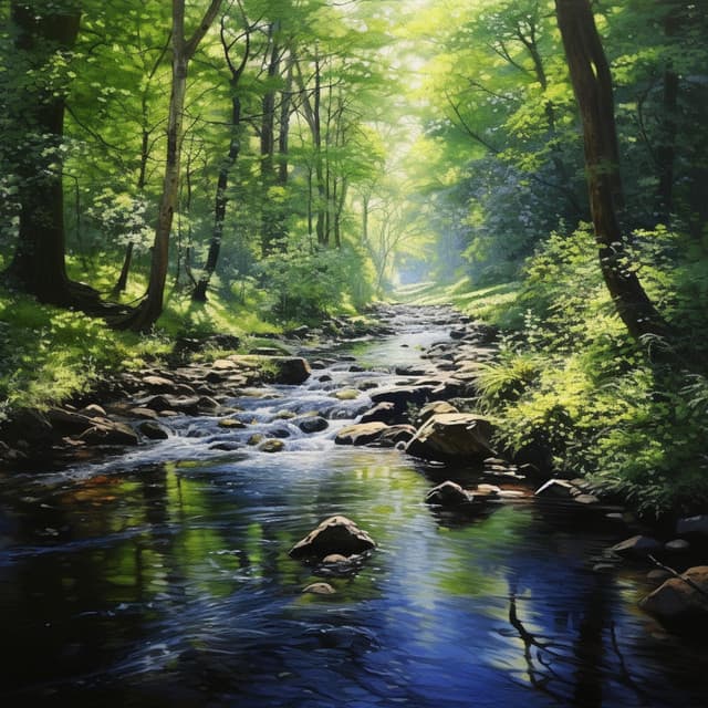 Soñando Junto Al Arroyo: Coro Nocturno Tranquilo Con Melodías - Música para soñar