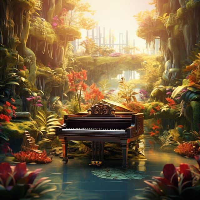 Piano Music: Rainforest Echoes - Piano Mood