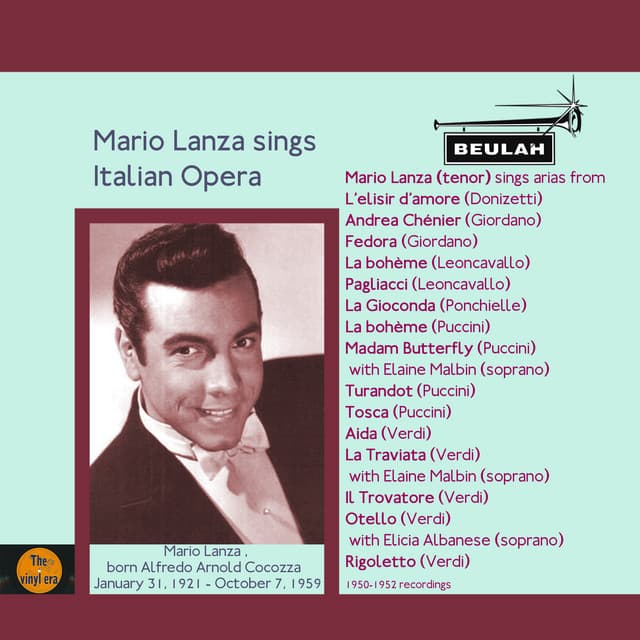 Mario Lanza Sings Italian Opera - Mario Lanza