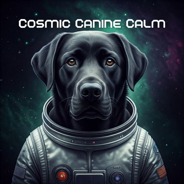 Cosmic Canine Calm: Ambient Dog Tones, Healing Vibes, Starry Therapy - Calm Pets Music Academy