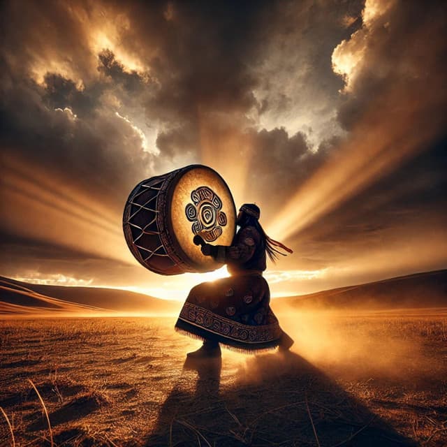 Mongolian Drums: Shamanic Medicine, Deep Trance Drumming, Healing Journey, Raise Your Vibration - Tribal Drums Ambient