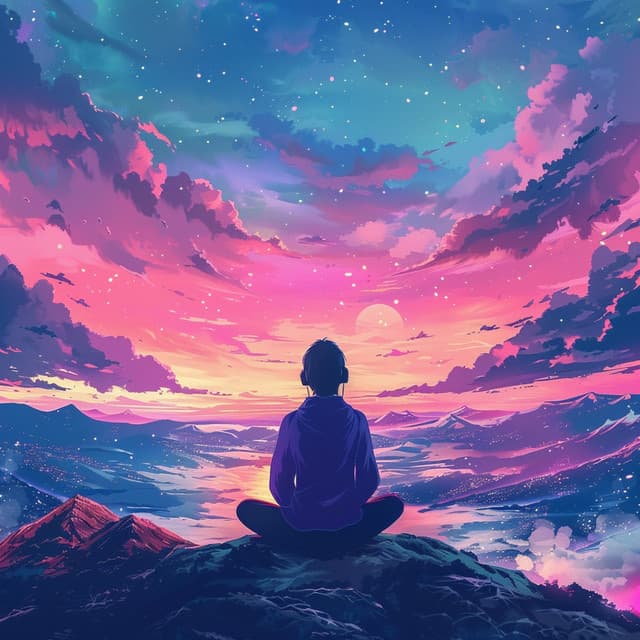Serenity Chords: Lofi Meditation Echoes - Guided Meditation Music Zone