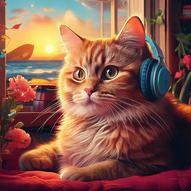 Cat Lofi Rhythms: Graceful Playful Sounds - Japanese Lofi Beats