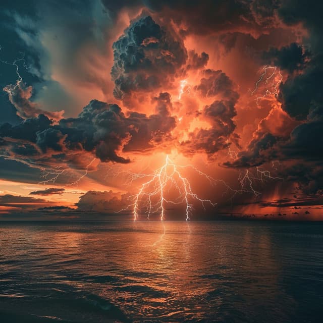 Binaural Thunder for Massage Ambiance - Healing 432Hz Music