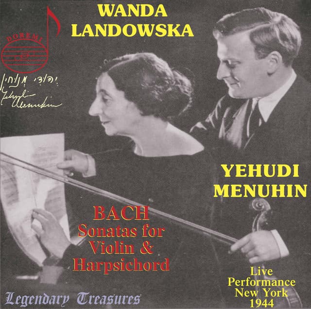Yehudi Menuhin, Vol. 2: Bach Sonatas for Violin & Harpsichord - Johann Sebastian Bach