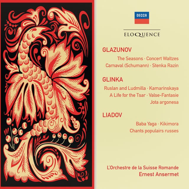 Glazunov: The Seasons; Concert Waltzes; Schumann: Carnaval - Orchestre de la Suisse Romande