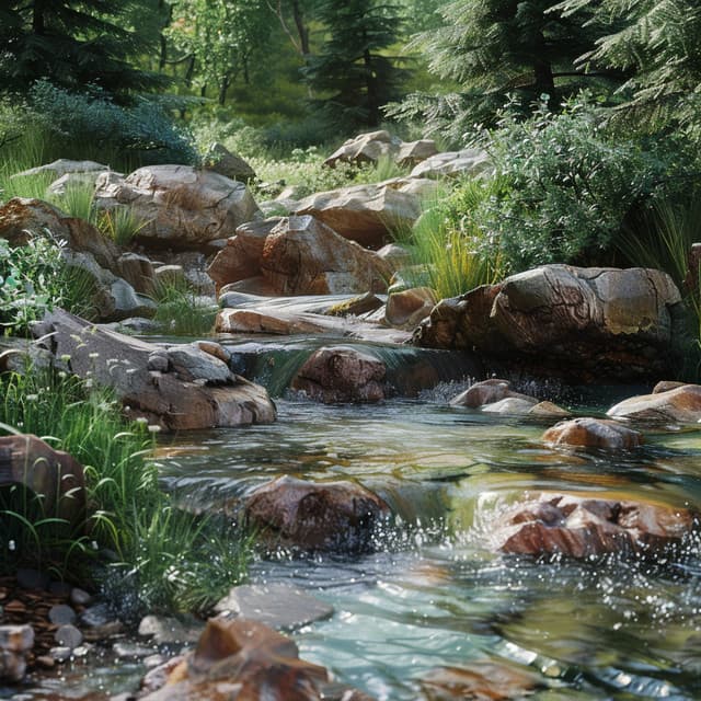 Gentle River Sounds for Enhanced Concentration - Relaxation Study Music