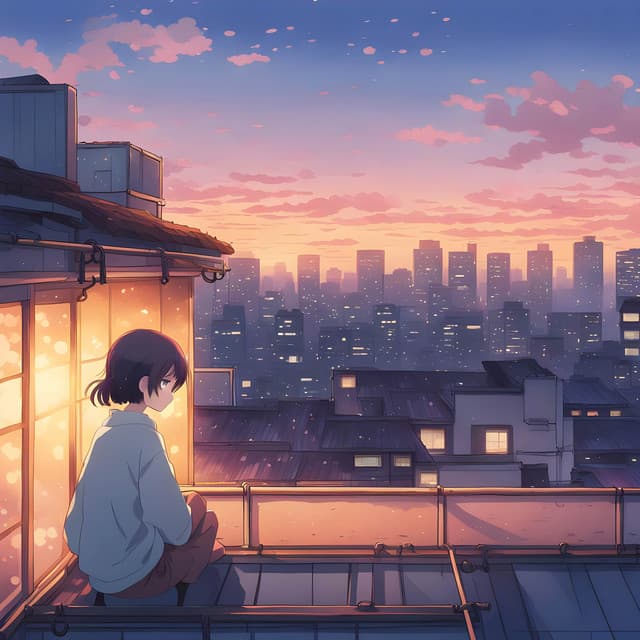 Kiki's Twilight Flight: Lo-Fi Beats for Wandering Hearts - Anime Girl Lofi