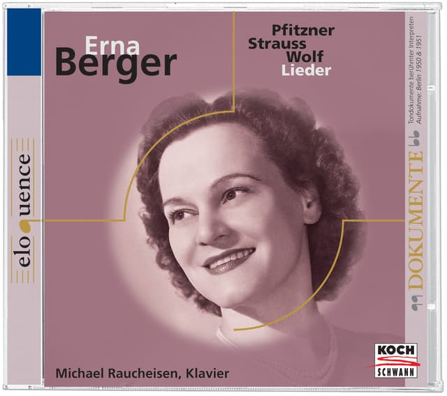 Berger singt Pflitzner-, Strauss-, Wolf-Lieder - Erna Berger